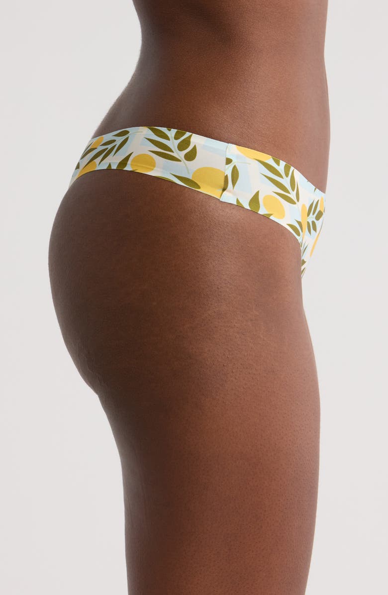 MeUndies Dreamseam Thong, Alternate, color, Summer Oranges