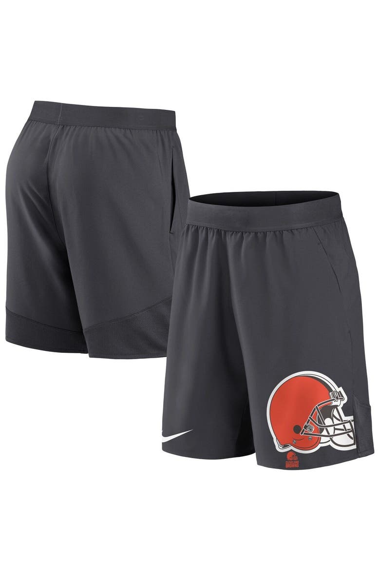 Men's Nike Anthracite Cleveland Browns Stretch Performance Shorts, Main, color, Anthracite
