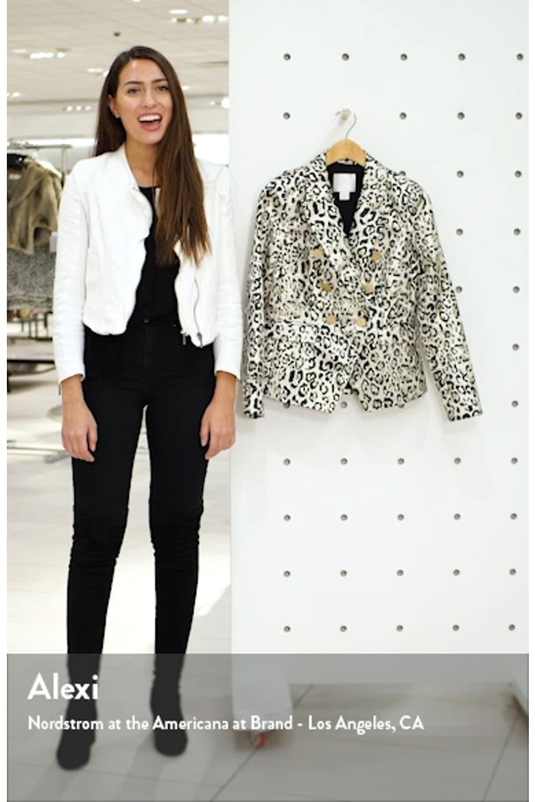 Metallic Leopard Jacquard Blazer video