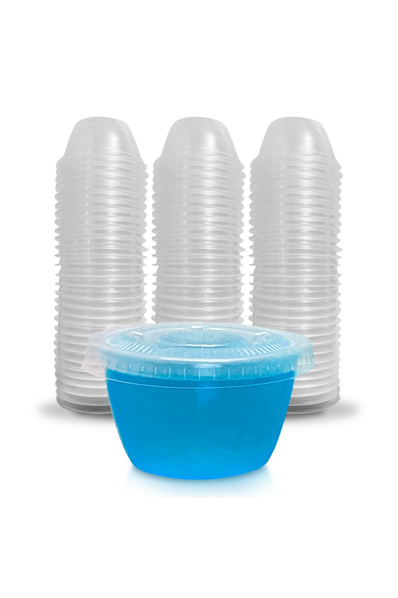105 Extra/Replacement Gelatin Shot Cups & Lids, Main, color, Clear