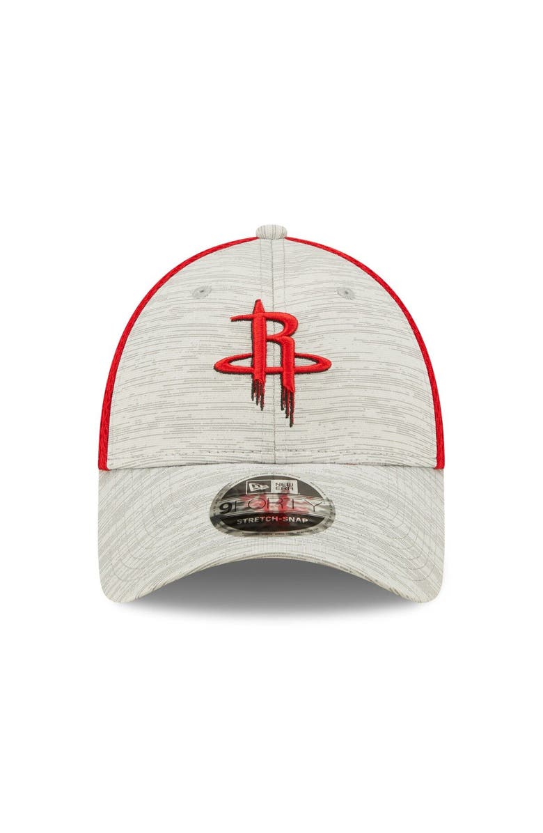 New Era Men's New Era Gray/Red Houston Rockets Active 9FORTY Snapback Hat, Alternate, color, 