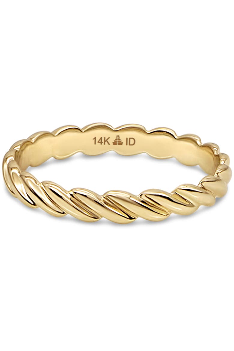Twisted Rope Ring in 14K Gold, Alternate, color, Yellow Gold