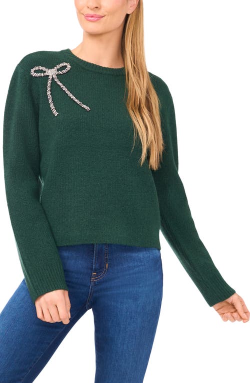 Cece Embellished Bow Sweater