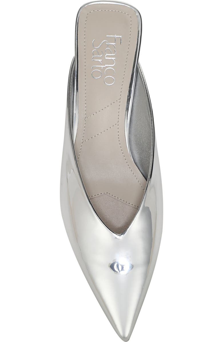Franco Sarto Jayda Kitten Heel Mule, Alternate, color, Silver