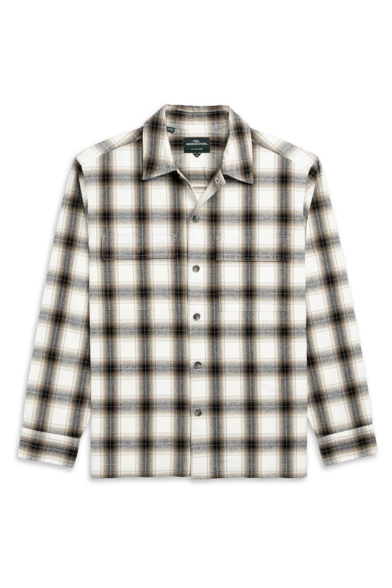 Powell Bay Plaid Cotton Shirt, Alternate, color, CINNAMON