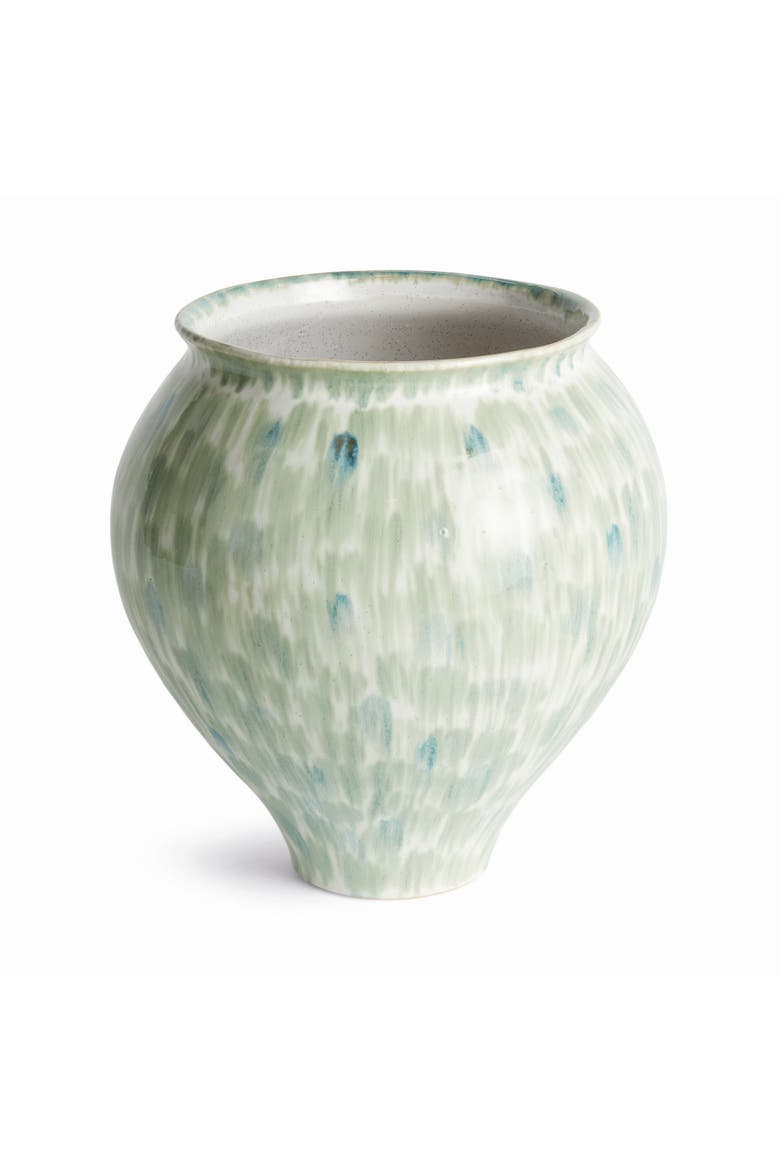 Brosse Grande Vase Large - Hand Painted - Green/Blue, Main, color, Blue