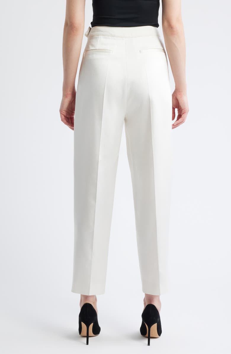 BOSS Takerana Pleated Tapered Straight Leg Pants, Alternate, color, Soft Cream