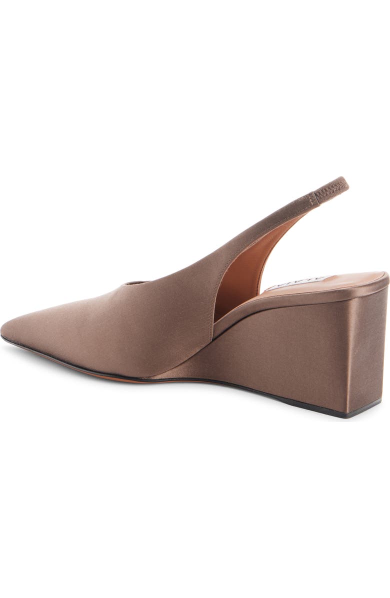 Alaïa Cube Slingback Wedge Pump, Alternate, color, Chataigne