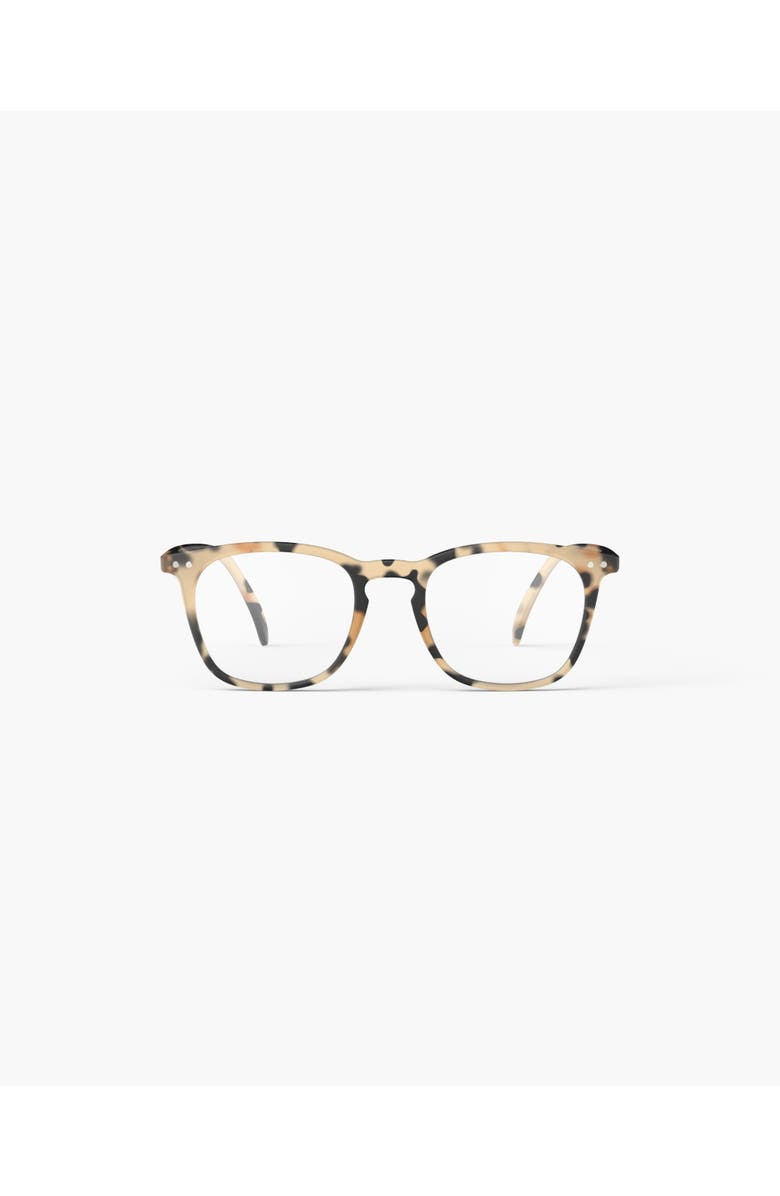 IZIPIZI #E 49mm Trapeze Reading Glasses, Main, color, Light Tortoise