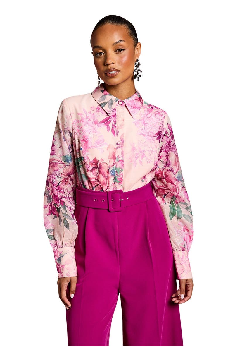 Coast Petite Wide Leg Jumpsuit, Alternate, color, Plum