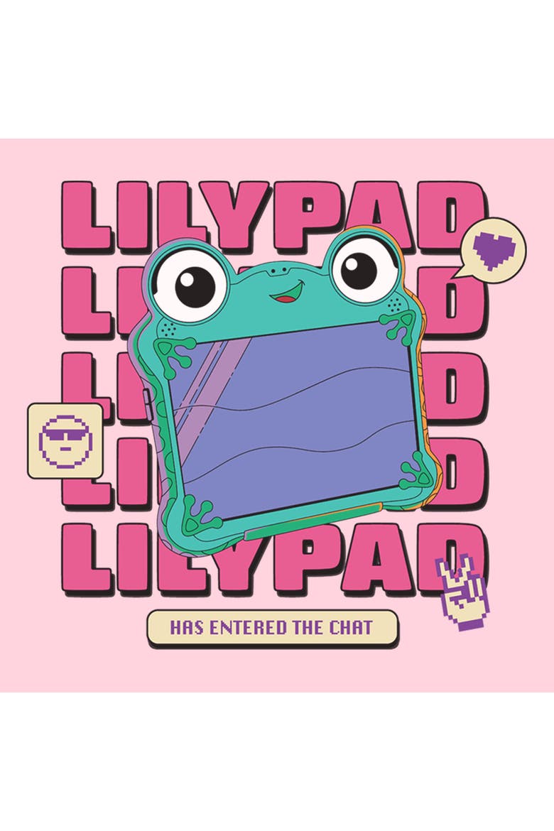 Junior's Toy Story 5 Lily Pad Chat Art  Graphic T-Shirt, Alternate, color, Light Pink