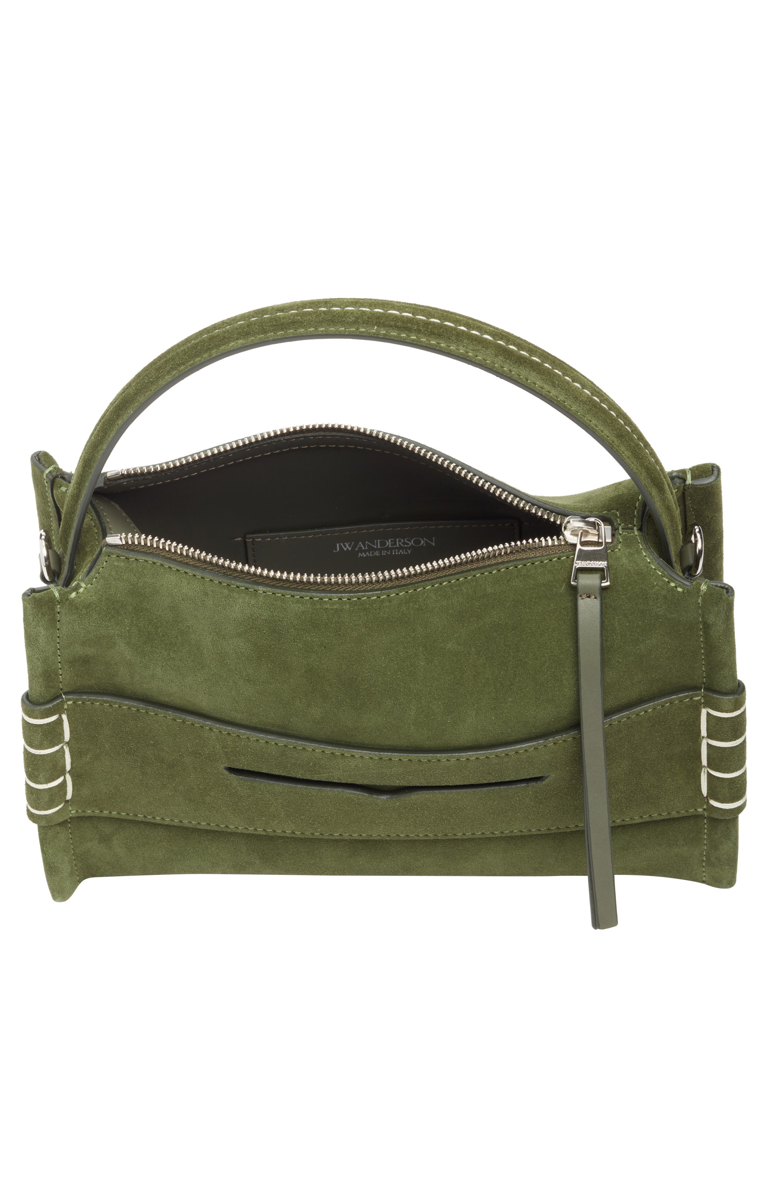 Small Loafer Suede Crossbody Bag, Alternate, color, KHAKI 575