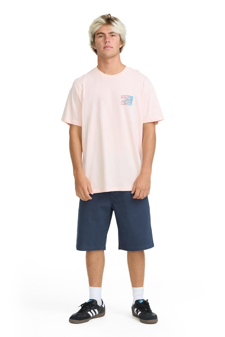 Crayon Wave Premium Cotton Graphic T-Shirt, Alternate, color, LIGHT PINK