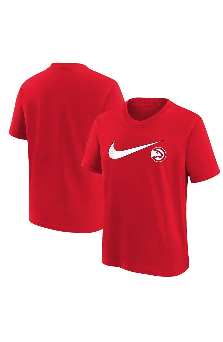 Nike Youth Nike Red Atlanta Hawks Swoosh T-Shirt, Main, color, Red