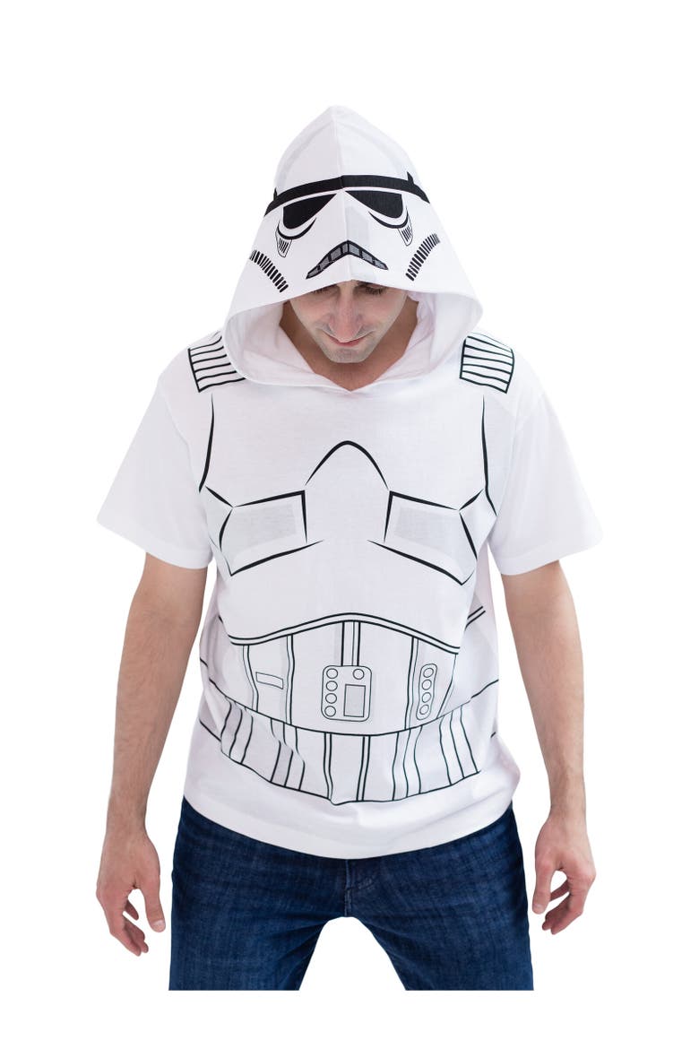 Adult Men or Women Cosplay Hooded Tee, Alternate, color, White Stormtrooper