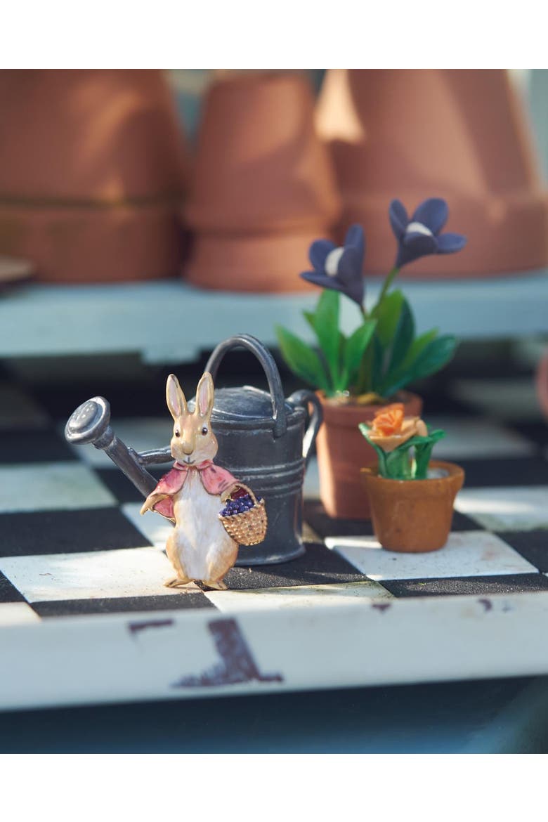 x Peter Rabbit Cotton-tail Brooch, Alternate, color, Gold