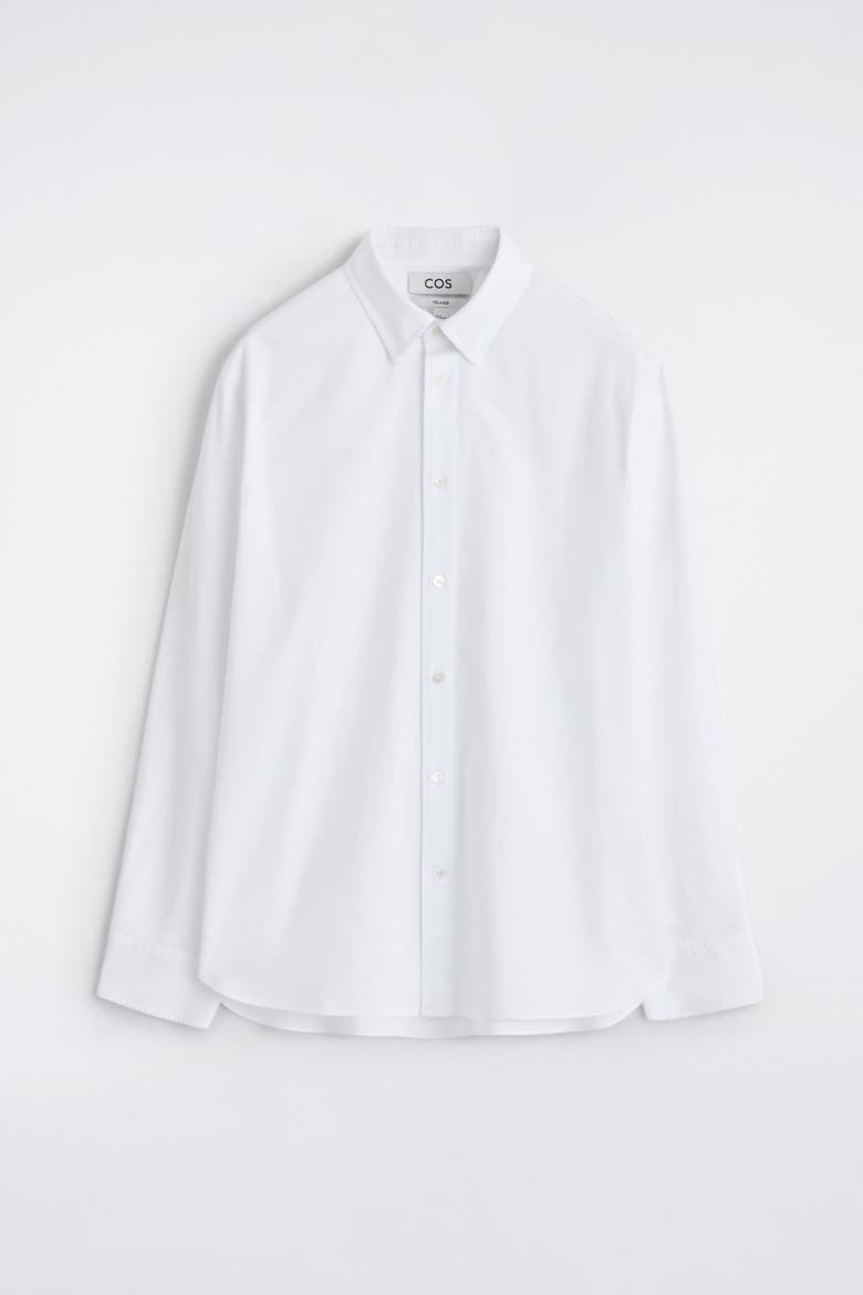 Cotton Oxford Shirt, Alternate, color, WHITE