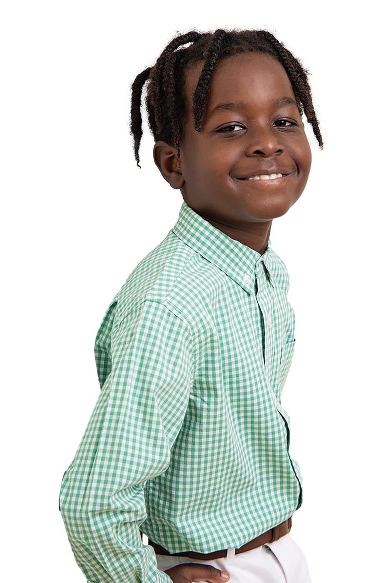 Hope & Henry Kids' Organic Stretch Poplin Long Sleeve Button Down Shirt, Alternate, color,