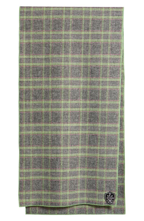 Clifton Wilson Glen Plaid Wool Scarf In Black