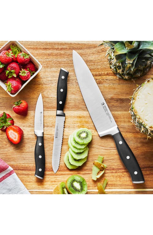 Henckels Cutlery Forged Accent Knife 3-piece Set In Silver