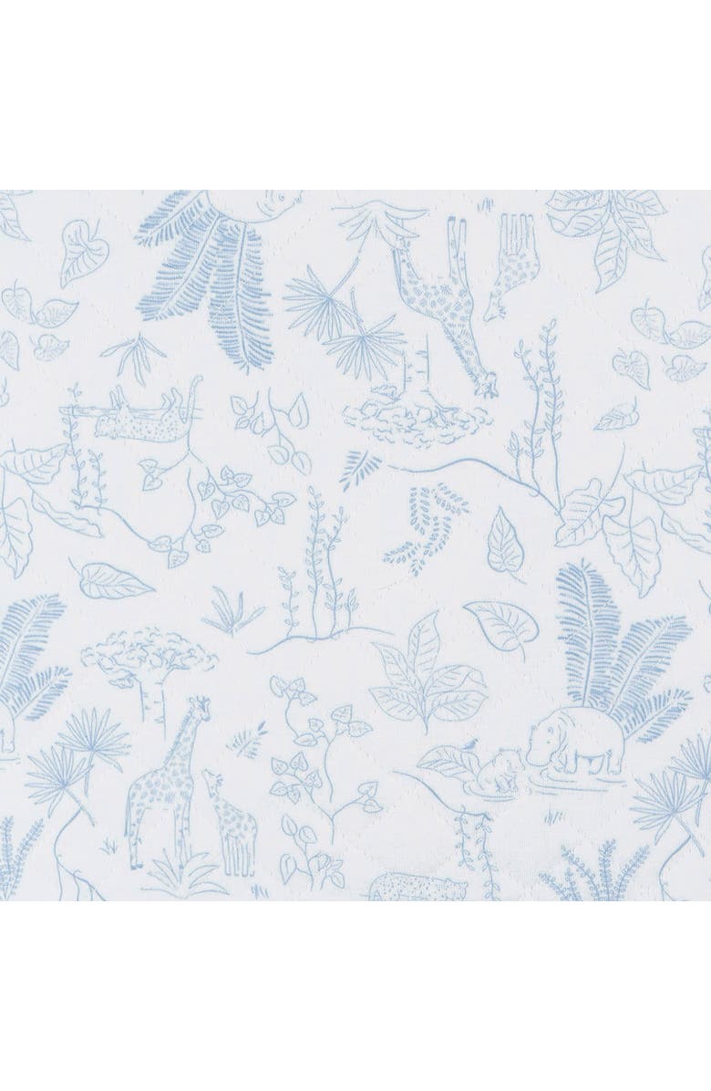 Just Born Blue Sleeveless Wearable Blanket, Alternate, color, Giraffe