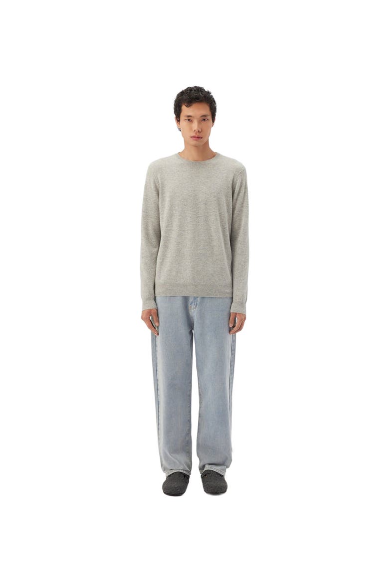 Essential Crewneck Cashmere Sweater, Main, color, dawn blue