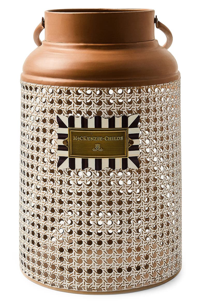 Cane Large Lantern, Alternate, color, BEIGE