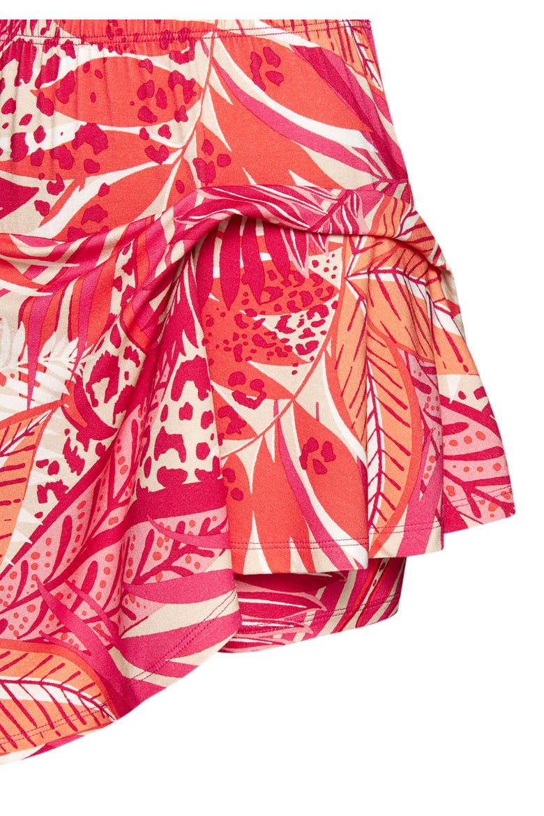 Flared Skort, Alternate, color, Pink Orange