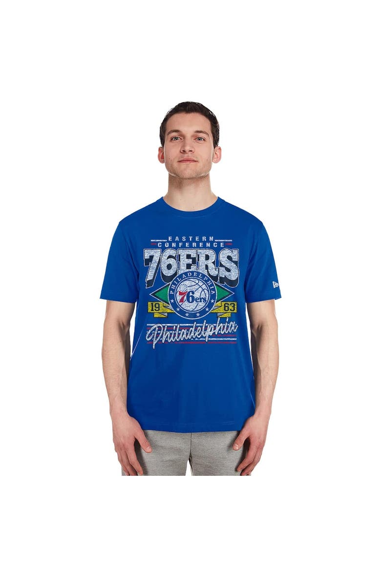 Men's New Era Royal Philadelphia 76ers Sport Classics T-Shirt, Alternate, color, Royal