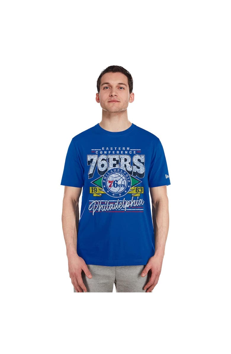 New Era Men's New Era Royal Philadelphia 76ers Sport Classics T-Shirt, Alternate, color, Royal