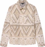 John Varvatos Byrne Geometric Shirt Jacket
