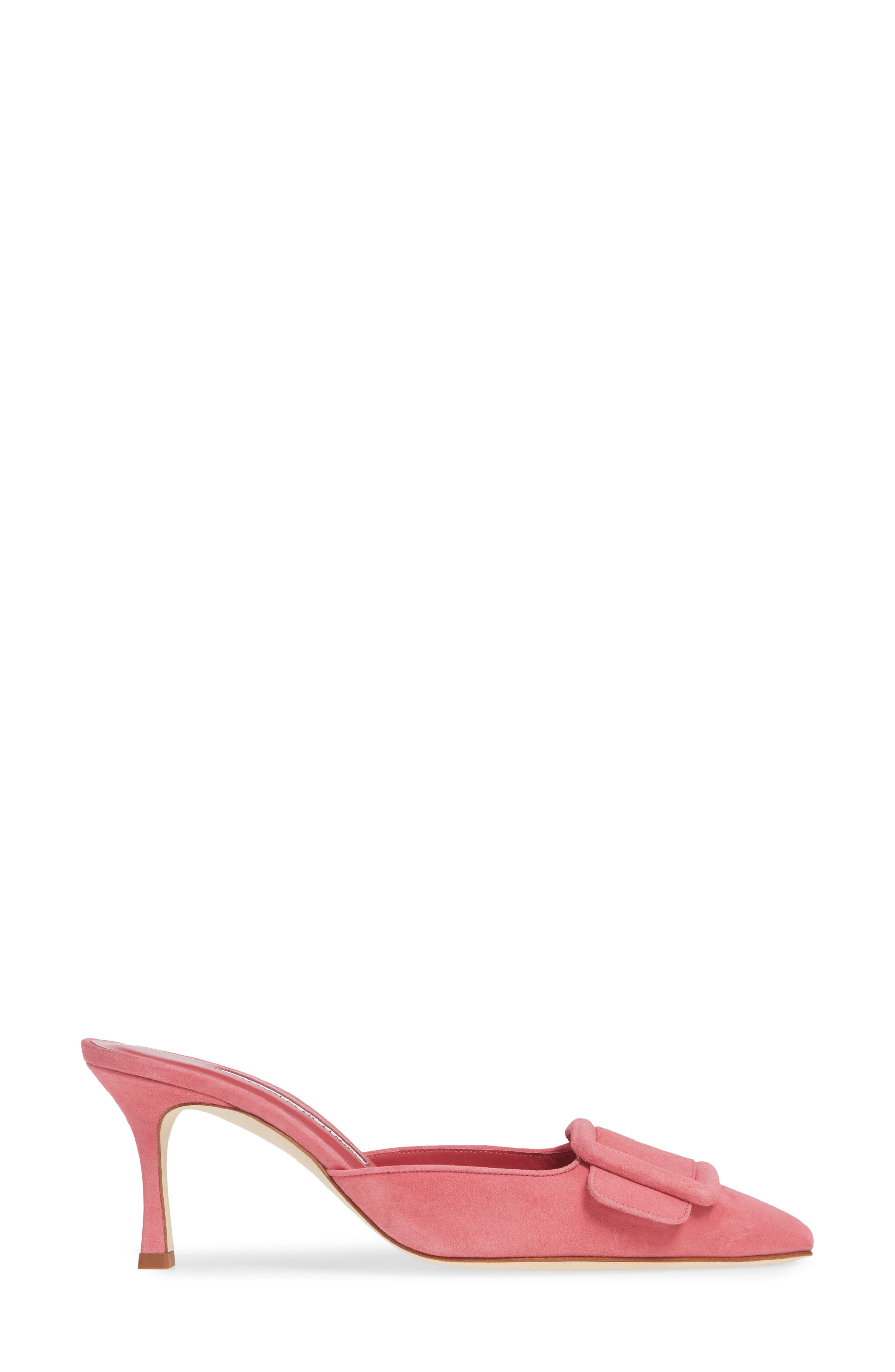 Manolo Blahnik Maysalebi Buckle Pointed Toe Mule, Alternate, color, 