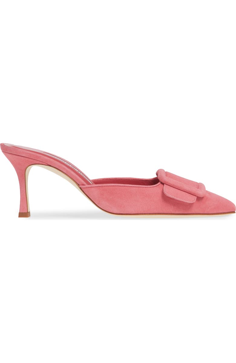 Manolo Blahnik Maysalebi Buckle Pointed Toe Mule, Alternate, color,