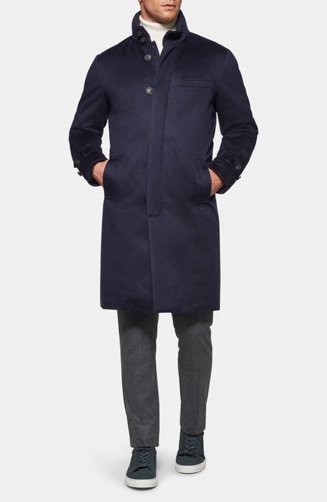 100% Cashmere mens trench coat online