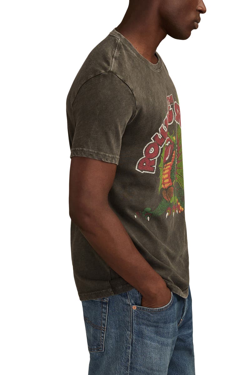 Lucky Brand Rolling Stones Dragon Cotton Graphic T-Shirt, Alternate, color,