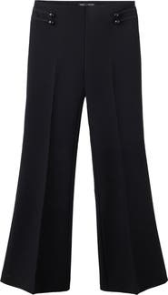 MANGO Slim Fit Frog Fastening Wide Leg Pants