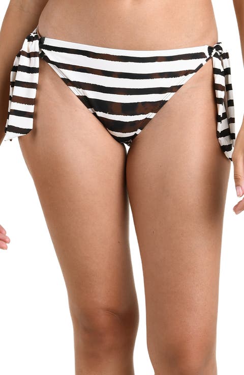 Driftwood Stripe Side Tie Bikini Bottoms