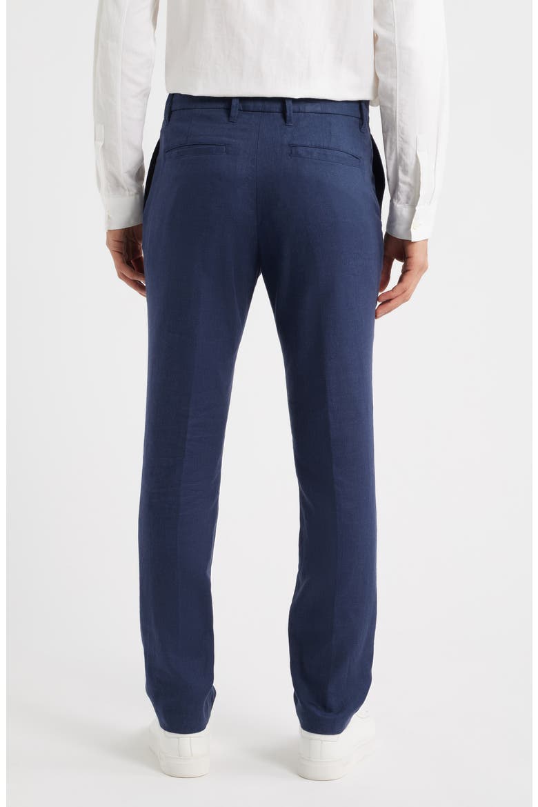 Aerolinen Linen Blend Chinos, Alternate, color, NAVY