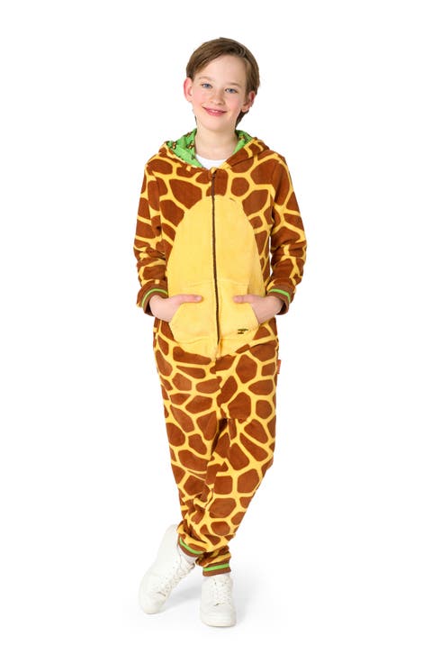 Kids' Giraffe One Piece Hooded Jumpsuit (Little Kid & Big Kid)