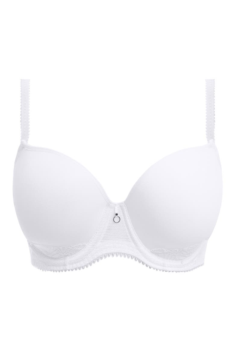 Fascinate Underwire Plunge T-Shirt Bra, Alternate, color, WHITE