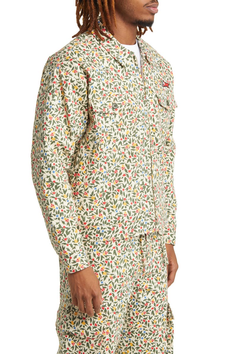 ICECREAM Can Can Floral Zip Jacket, Alternate, color,