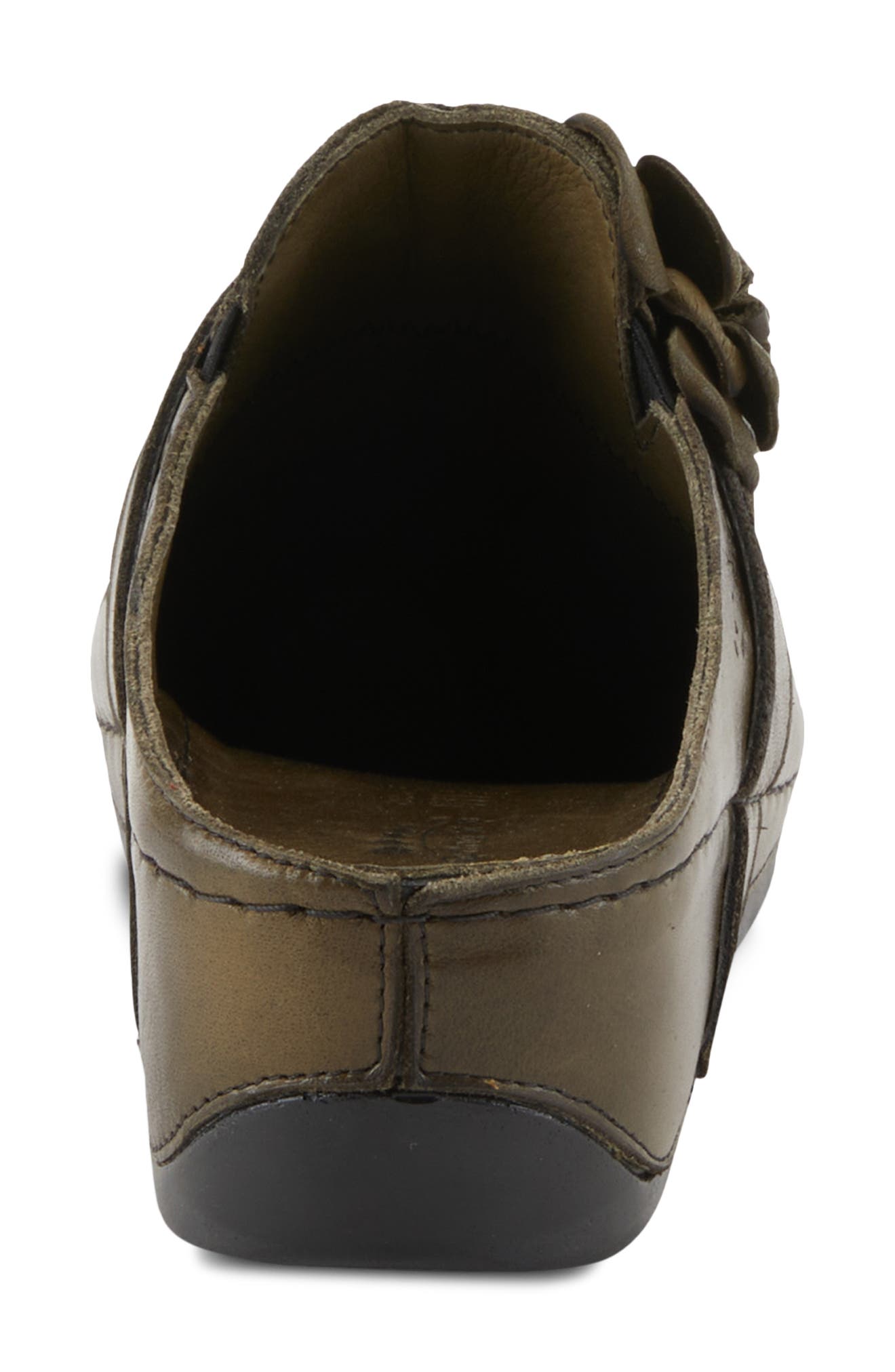 Lilybean Wedge Mule, Alternate, color, OLIVE GREEN