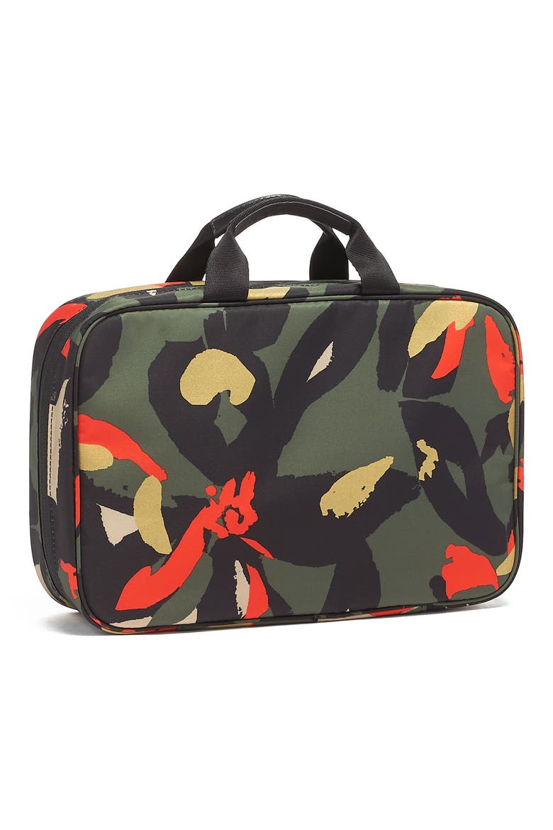 Voyageur Madina Nylon Cosmetics Case, Alternate, color, LILY ABSTRACT