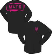 FANATICS Women's Fanatics Black New York Mets Neon Jersey Long Sleeve T-Shirt