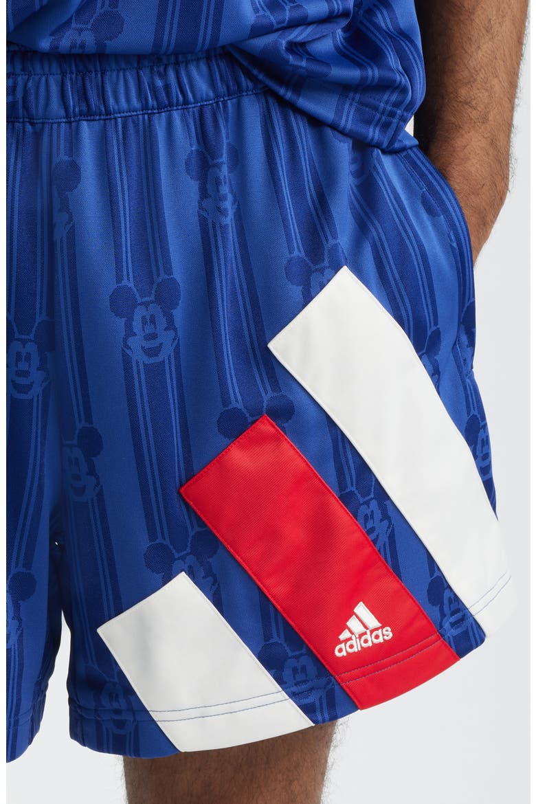 x Brain Dead Disney Football Shorts, Alternate, color, VICTORY BLUE