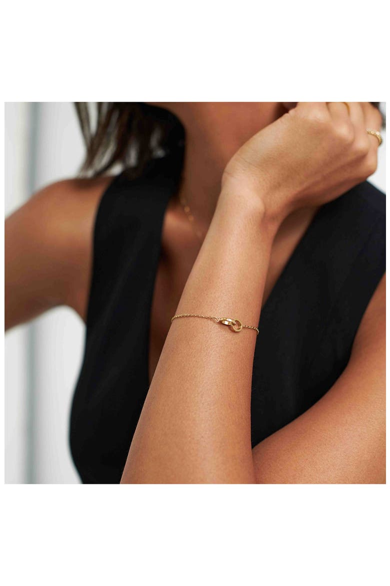 Eternity Linked Bracelet, Alternate, color, GOLD