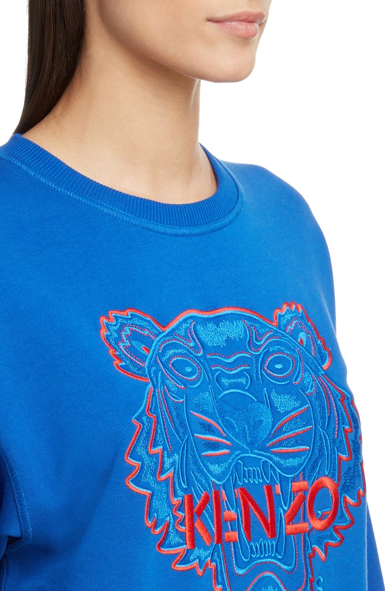 KENZO Bicolor Embroidered Tiger Sweatshirt, Alternate, color, 
