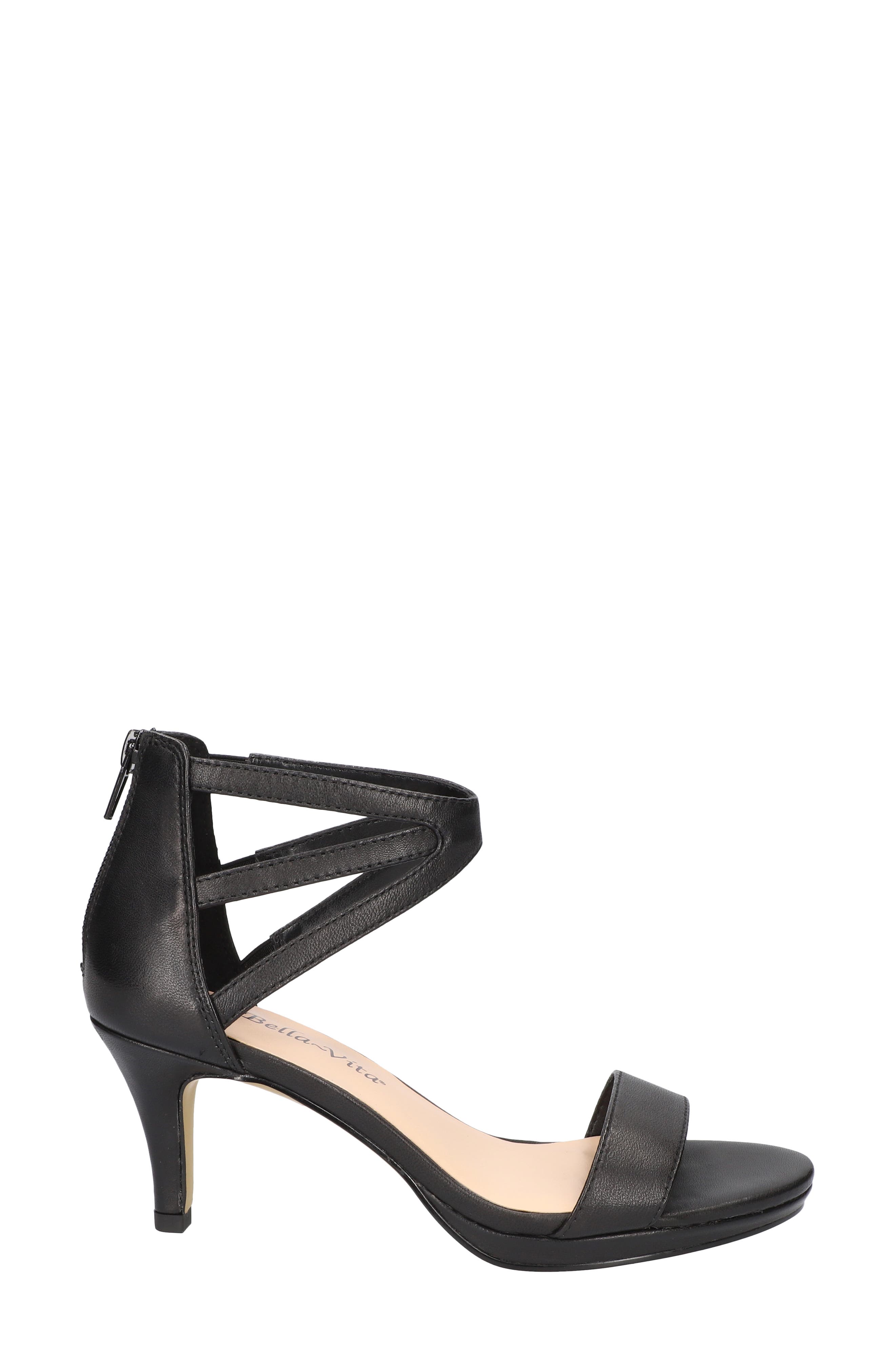 Everly Strappy Sandal, Alternate, color, BLACK LEATHER