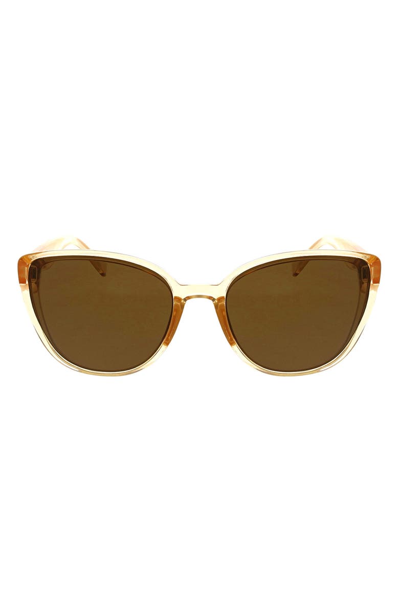 Hurley Medium Plastic Cat-Eye Sunglasses, Main, color, Sand