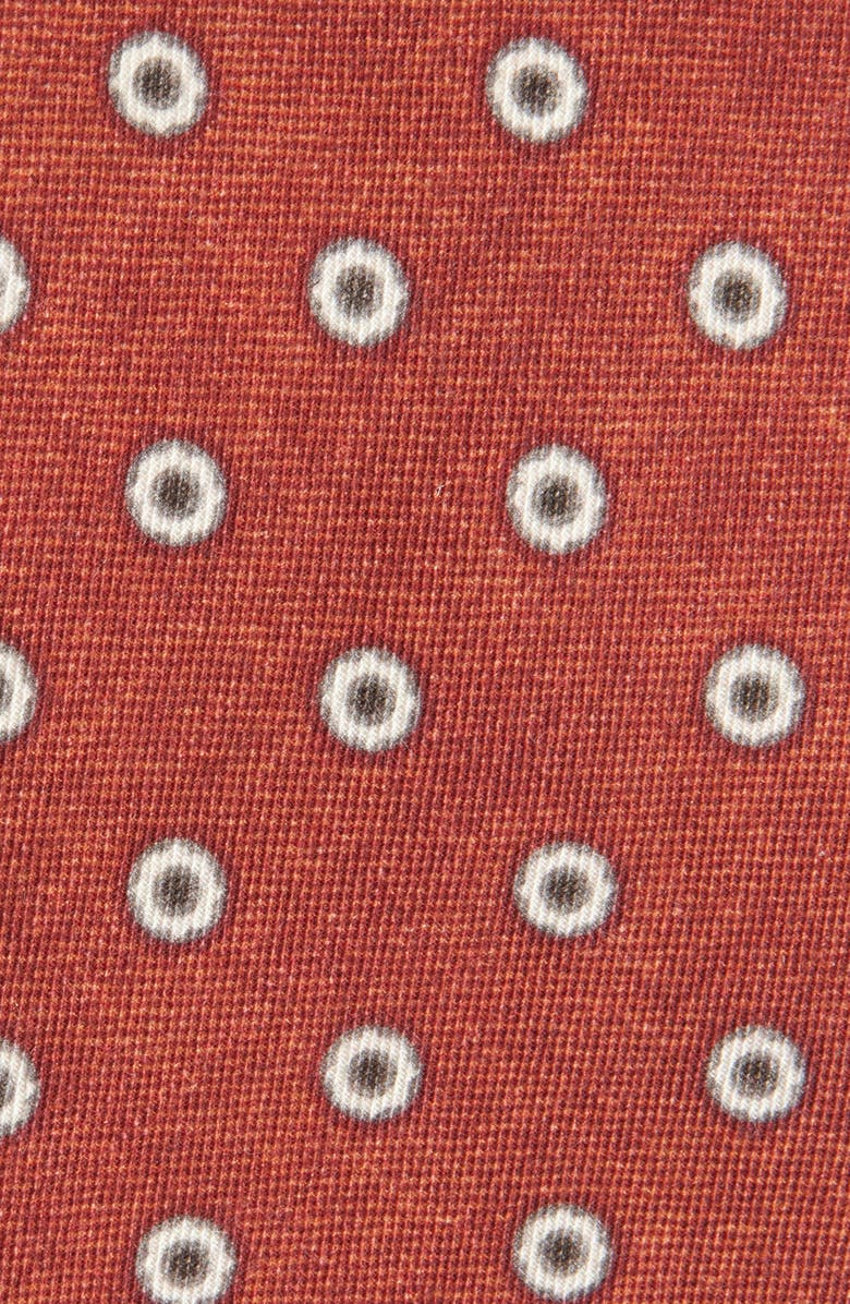 BOSS Medallion Cotton & Wool Tie, Alternate, color, Dark Orange